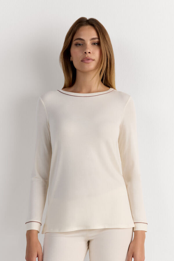 Top in modal a maniche lunghe Top in modal a maniche lunghe