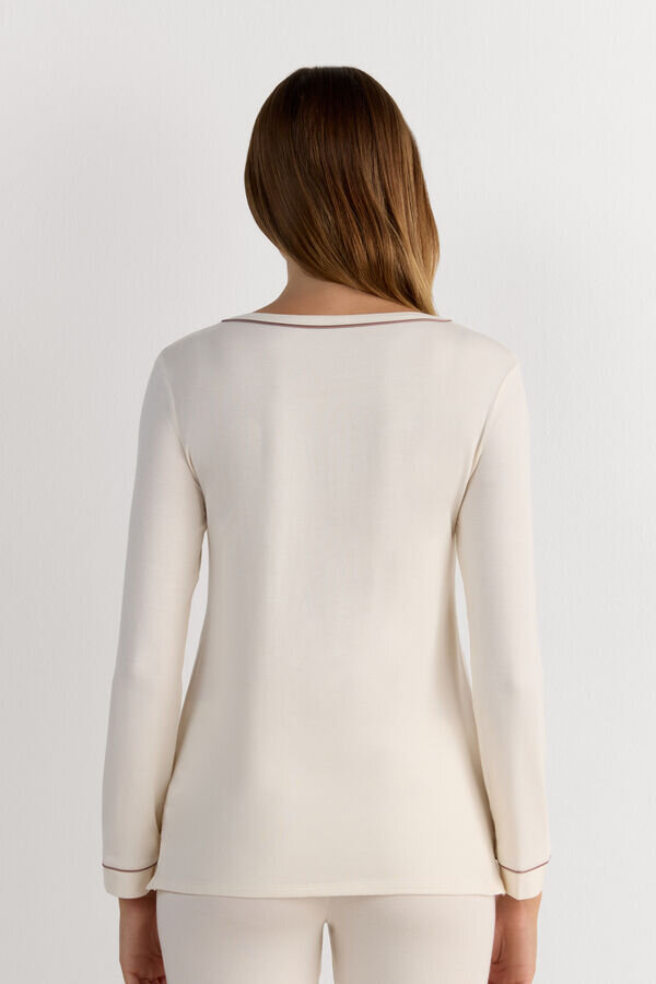 Top in modal a maniche lunghe Top in modal a maniche lunghe