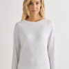 Top in modal a maniche lunghe con scollo a barchetta Comfort Chic