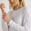 Top in modal a maniche lunghe con scollo a barchetta Comfort Chic