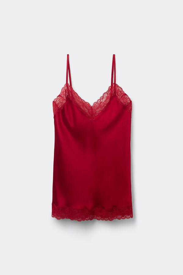 Top in pizzo e seta Top in pizzo e seta