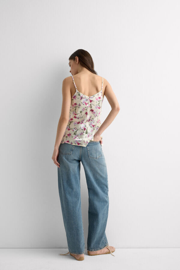 Top in seta con stampa Pretty Flowers Top in seta con stampa Pretty Flowers