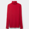 Top ultraleggero con collo alto in modal e cashmere