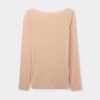 Top ultraleggero in modal e cashmere con scollo a barchetta Top ultraleggero in modal e cashmere con scollo a barchetta