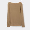 Top ultraleggero in modal e cashmere con scollo a barchetta Top ultraleggero in modal e cashmere con scollo a barchetta