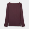 Top ultraleggero in modal e cashmere con scollo a barchetta Top ultraleggero in modal e cashmere con scollo a barchetta