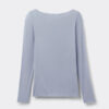 Top ultraleggero in modal e cashmere con scollo a barchetta Top ultraleggero in modal e cashmere con scollo a barchetta