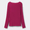Top ultraleggero in modal e cashmere con scollo a barchetta Top ultraleggero in modal e cashmere con scollo a barchetta